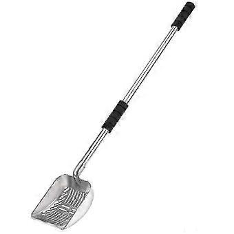 Cat Litter Scoop with Deep Shovel and Long Handle, Detachable Stainless Steel Non-Stick Sifter