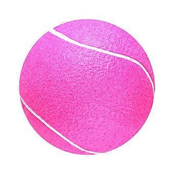 8-tums jätte uppblåsbar tennis flanellboll barn pedagogiska spelleksaker föräldrar-barn interaktionsleksaker boll för hem inomhus utomhus (rosa)