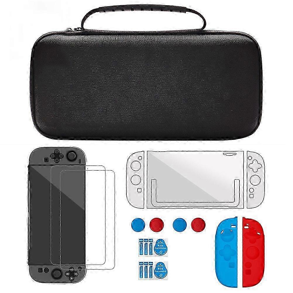 Carrying Case compatible with Switch 2 Accessories Kit compatible with 2 Screen Protector Shell Joystick Cap Handle Cover