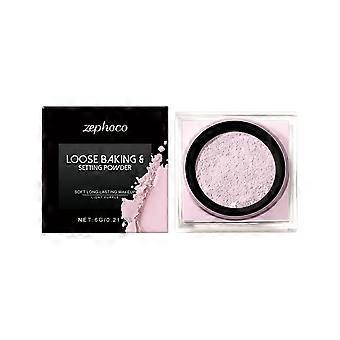 Zephoco light purple soft and moisturizing setting powder, lightweight, soft and focused, delicate and transparent, setting powder that shows off colo