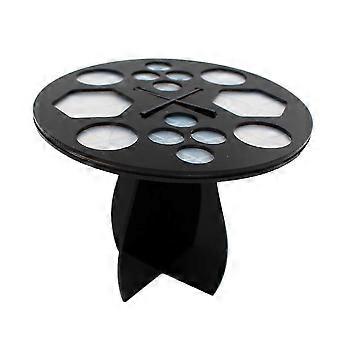 Makeup Brush Storage Black Round Holder compatible with Air Drying 1Pcs