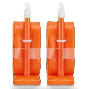 MEROCA 2Pcs TPU Inner Tube TPU Tire Tubes 65L 700c 23-35C Ultralight Road Bikes Length French Valve F/V Tube compatible with Road Bike