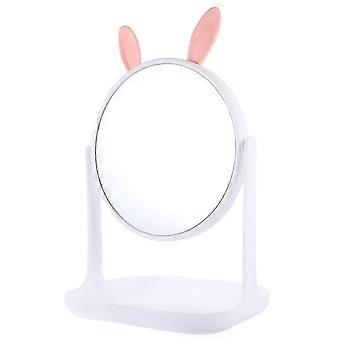Round Shaped Makeup Mirror for Woman Use with Stable Base