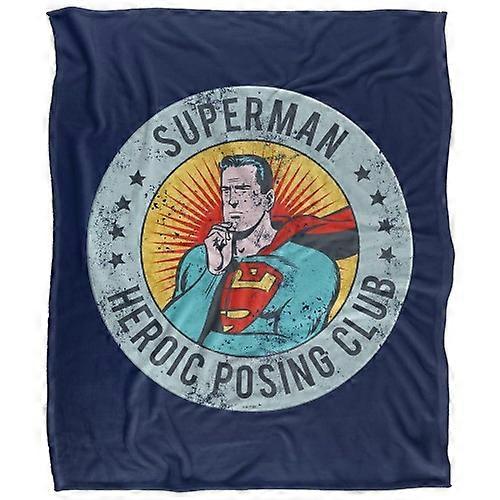 Superman Heroic Posing Club Blanket