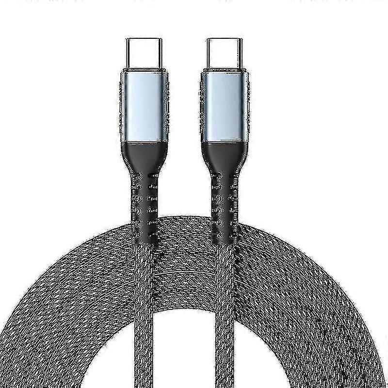 Power fast charging data cable braided fast transmission cable 100wpd (size: 1m)