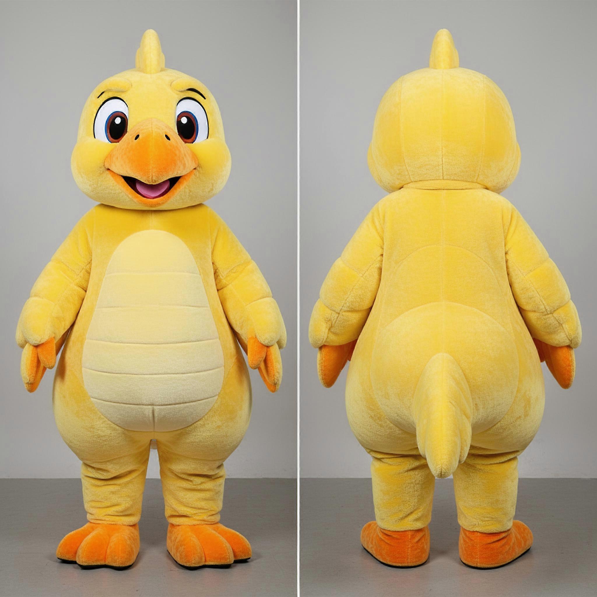 MASTICOT Yellow Feathered Archeopteryx Mascot