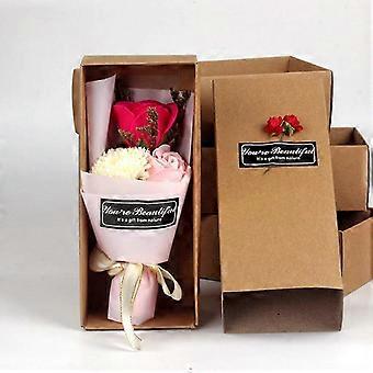 Box Scented Bath Body Petal Rose Flower Soap Wedding Decoration Gift Best