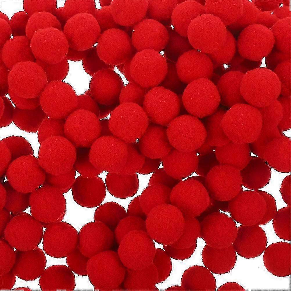 Red Fluffy Pom Pom Balls 600Pcs