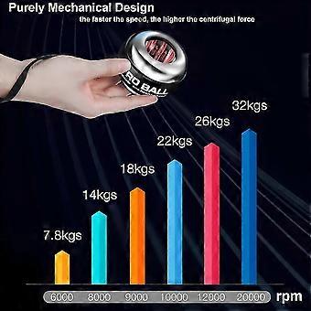 Metal Torque Ball with Light, Weighted Auto-Start Gyro Ball Hand Wrist Forearm Trainer and Strengthener_qt5