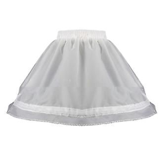 Short A-line Hoop Petticoat Underskirt for Lolita Dress, Girls Crinoline Slip with Layers, 40cm Tutu Skirt