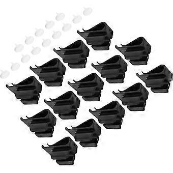 14pcs Golf Club Clip for Bag, ABS Black Holder for Travel and Course
