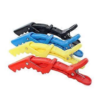 24Pcs Plastic Single Prong Hair Curl Clips for Sectioning and Holding Curls, Assorted Colors, 10.5cm, Home and Salon Hairdressing