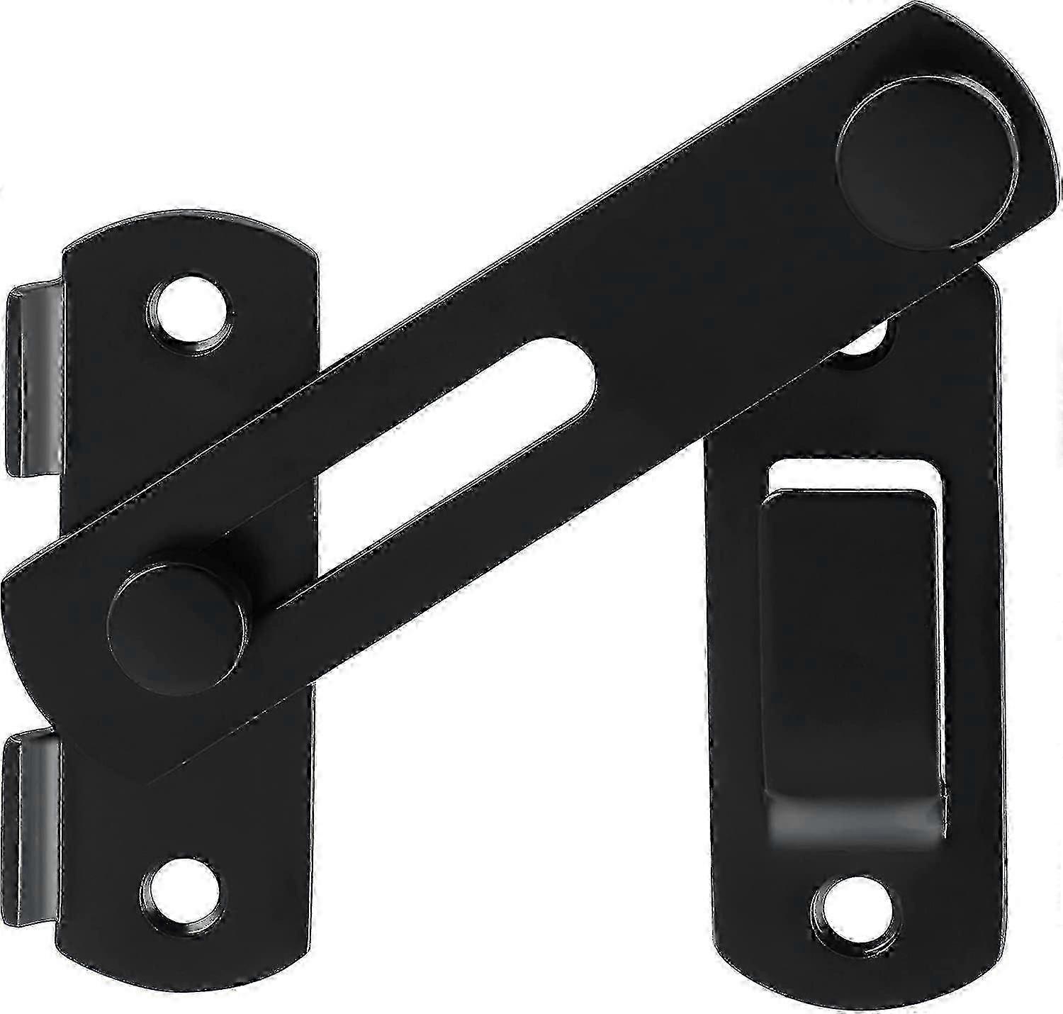 Heavy-Duty Matte Black Gate Latch