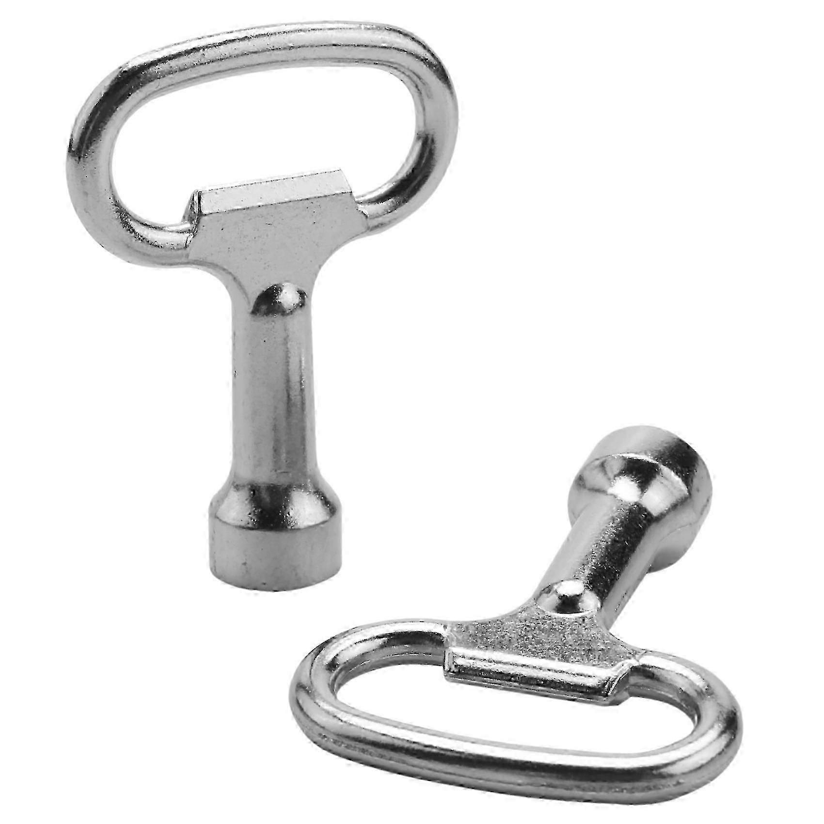 Triangular Wrench 8 mm Triple-Corner Bolt, Metal Silver, 2-Pack for Triangular Panels