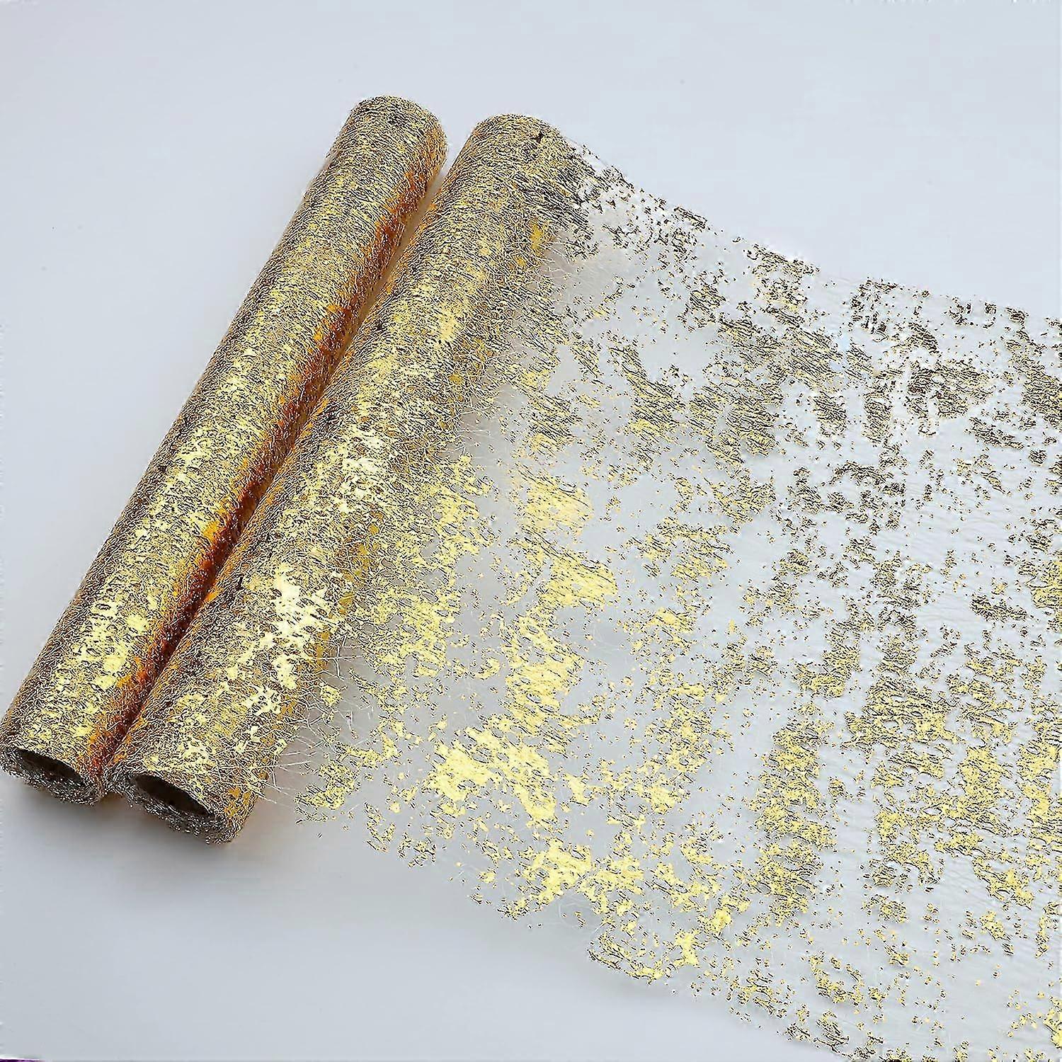 Gold Sequin Mesh Table Runner