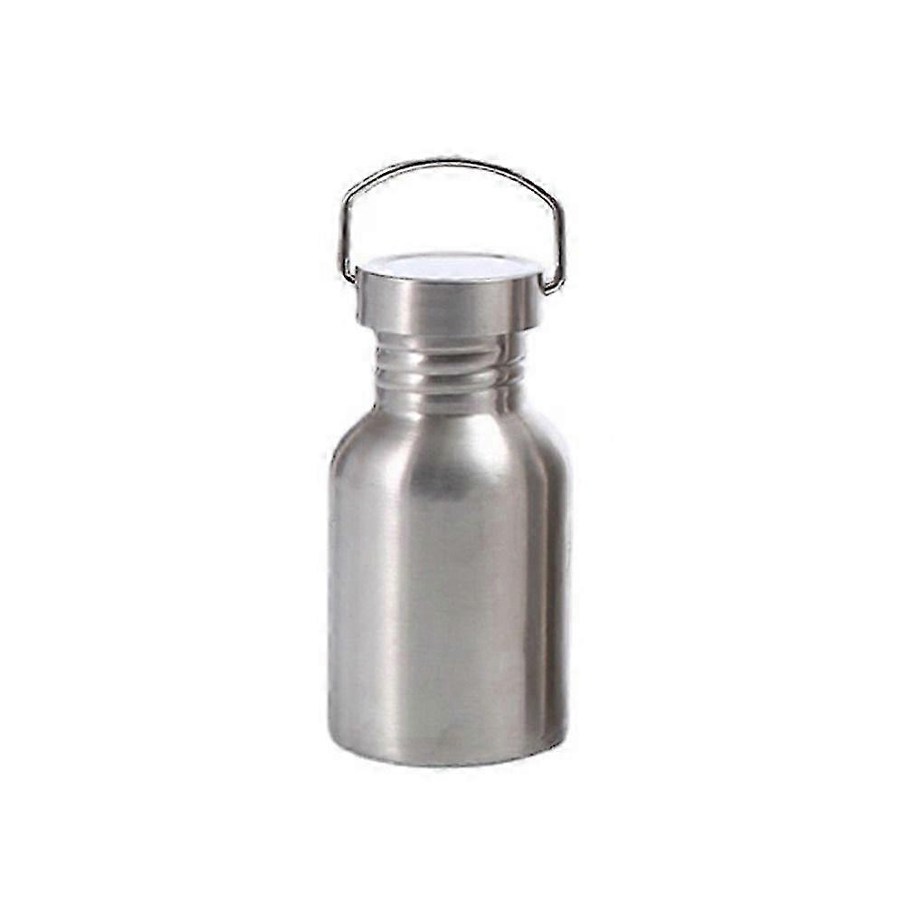 Handle-Fitted Stainless Steel Flask