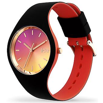 Eis Duo chic Quarz Analog Woman Uhr mit IC016977 Gummi Armband