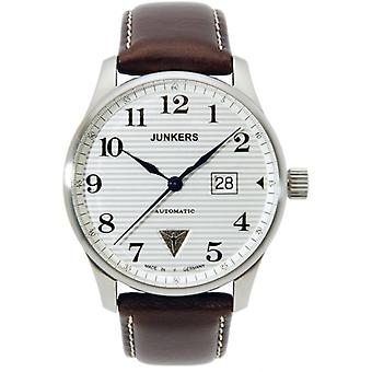 Iron Annie Ju52 automatische analoge mannen horloge met Cowskin armband 6656-1