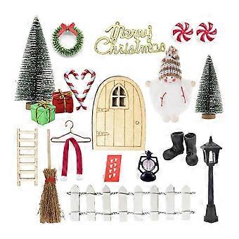 Christmas Bench Mini Model Model Furniture Model Accessories Teenager Girls Dollhouse Carpet Lamp Pretend Playset_jsau