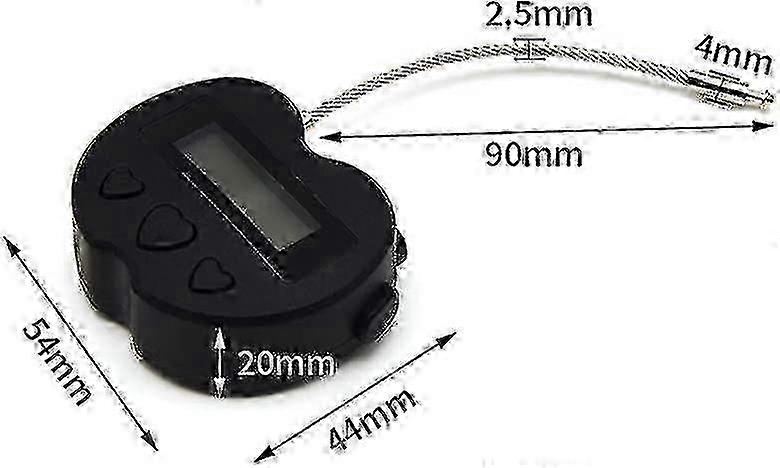 Time Lock Lcd Display Time Lock Multi-function Electronic Timer, Usb Rechargeable Timer Padlock (black)