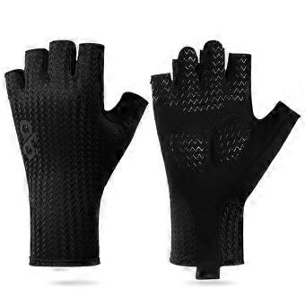 Ademende fietshandschoenen met halve vingers voor de zomer, ultralichte racefietshandschoenen met antislip siliconen pad, verkoelende sportkleding.