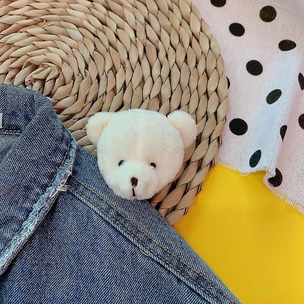 Plush Cartoon Rabbit, Bear, Animals Brooch For, Coat Accessories
