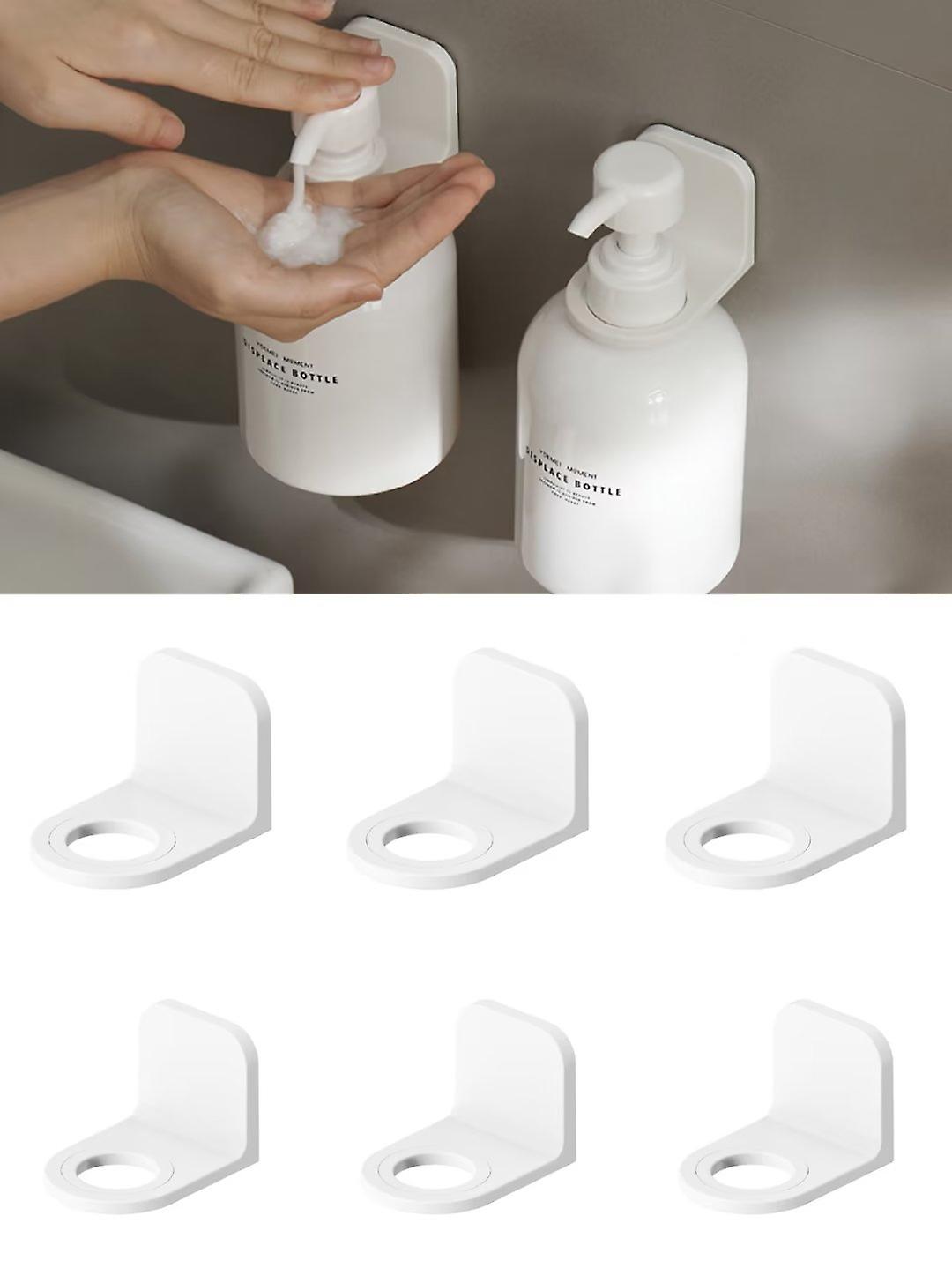 6pcs Self - Distributeur de shampooing mural adhésif