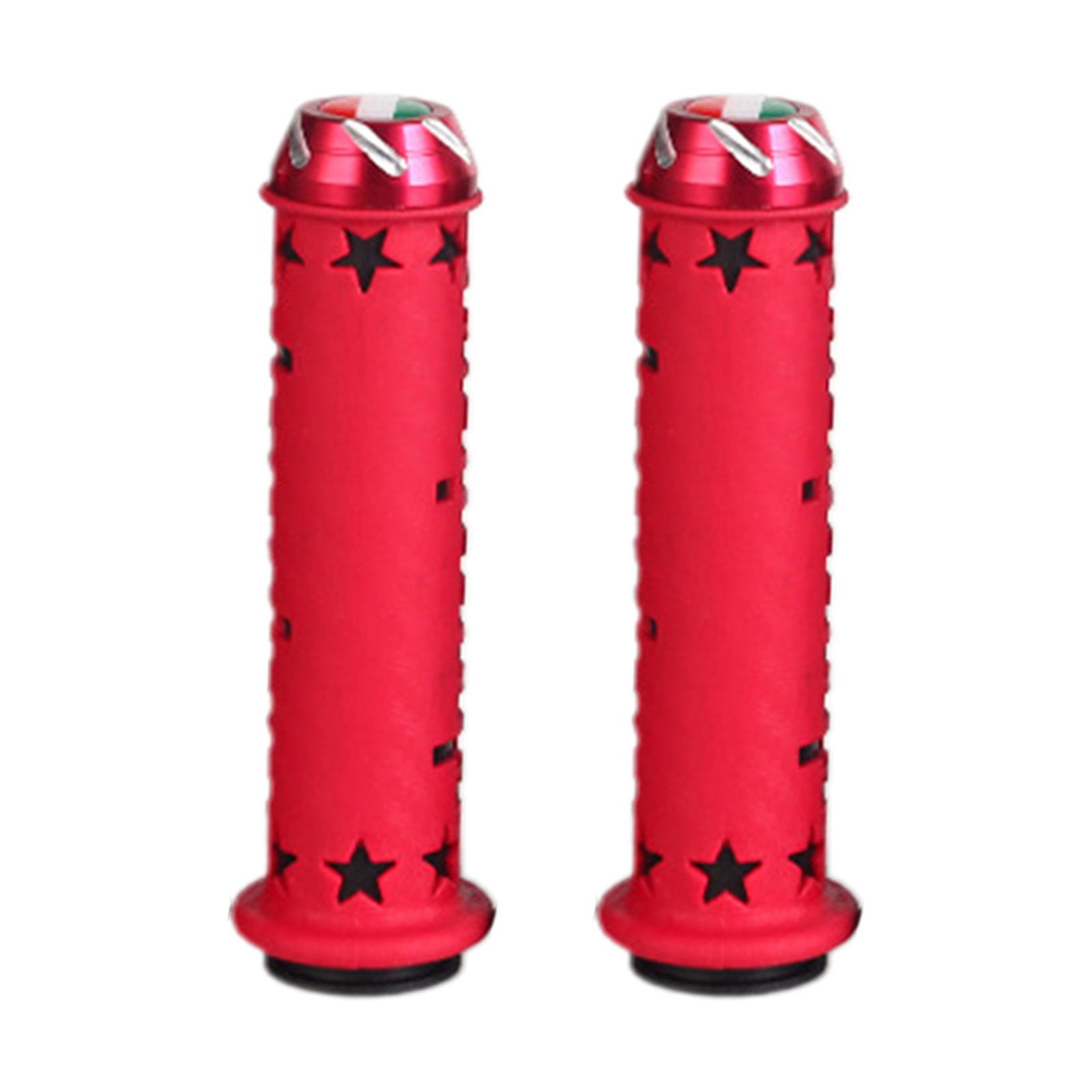 Motorcycle Non Slip Handlebar Grips 7/8" 22mm Rubber Handle Grips Universal