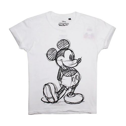 Disney Piger Mickey Mouse Sketch T-shirt