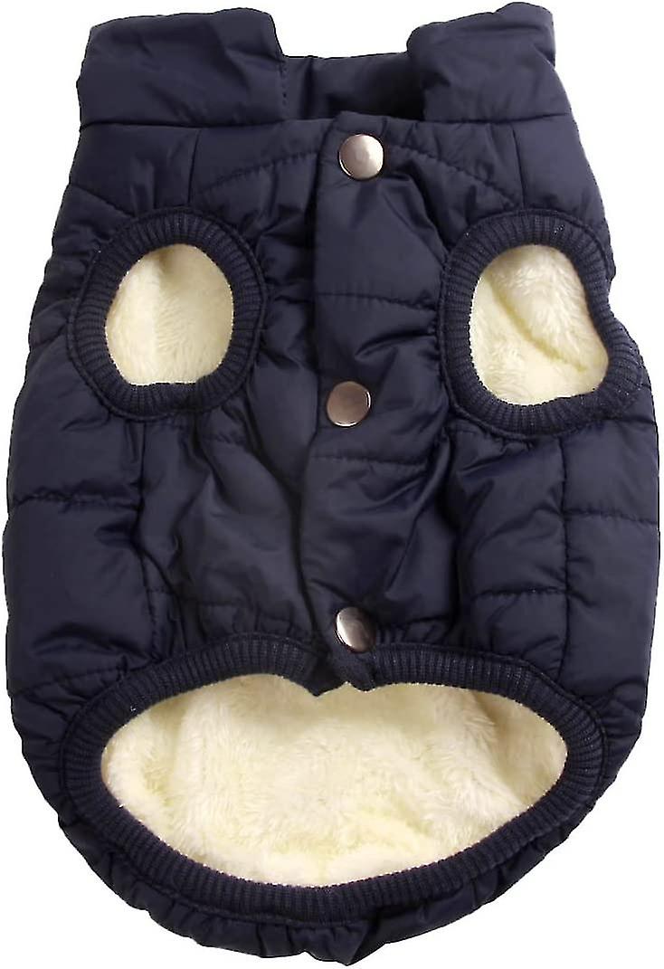 2-layer Dog Windbreaker Coat With Extra Warm And Soft Fleece Lining