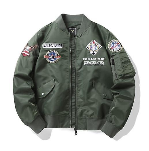 2022 Vår och höst Ny ankomstjacka Pilotjacka för män Ungdom ins Mode broderad Basebolluniform Plus Size Coat