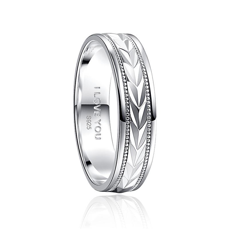 6mm Width Men's 925 Silver Ring