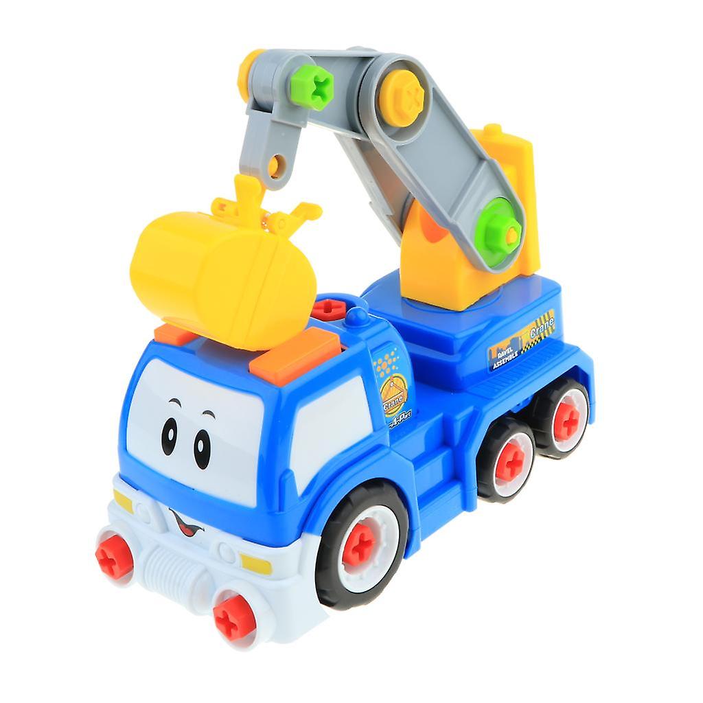 DIY Disassembly Engineering Vehicles Tools Nuts Toy Set Cement Mixer