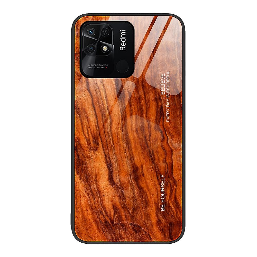 Wood Grain Case For Xiaomi Redmi 10C