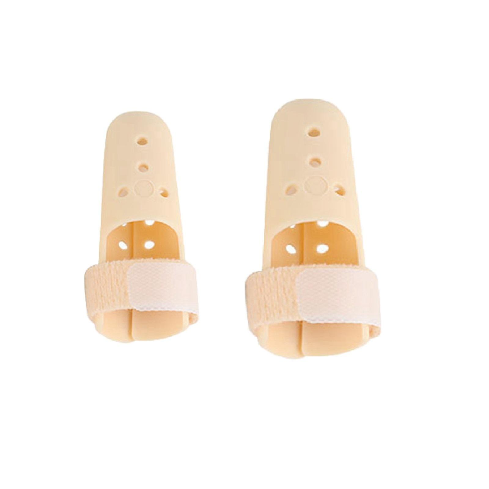 2Pcs Plastic Finger Splint Brace Recovery Splint Mallet Splint