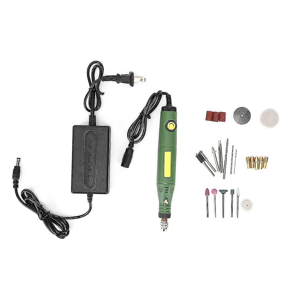 26Pcs Electric Grinder Machine Set Mini Adjustable Speed Hand Tool 18w Us Plug 100-240v