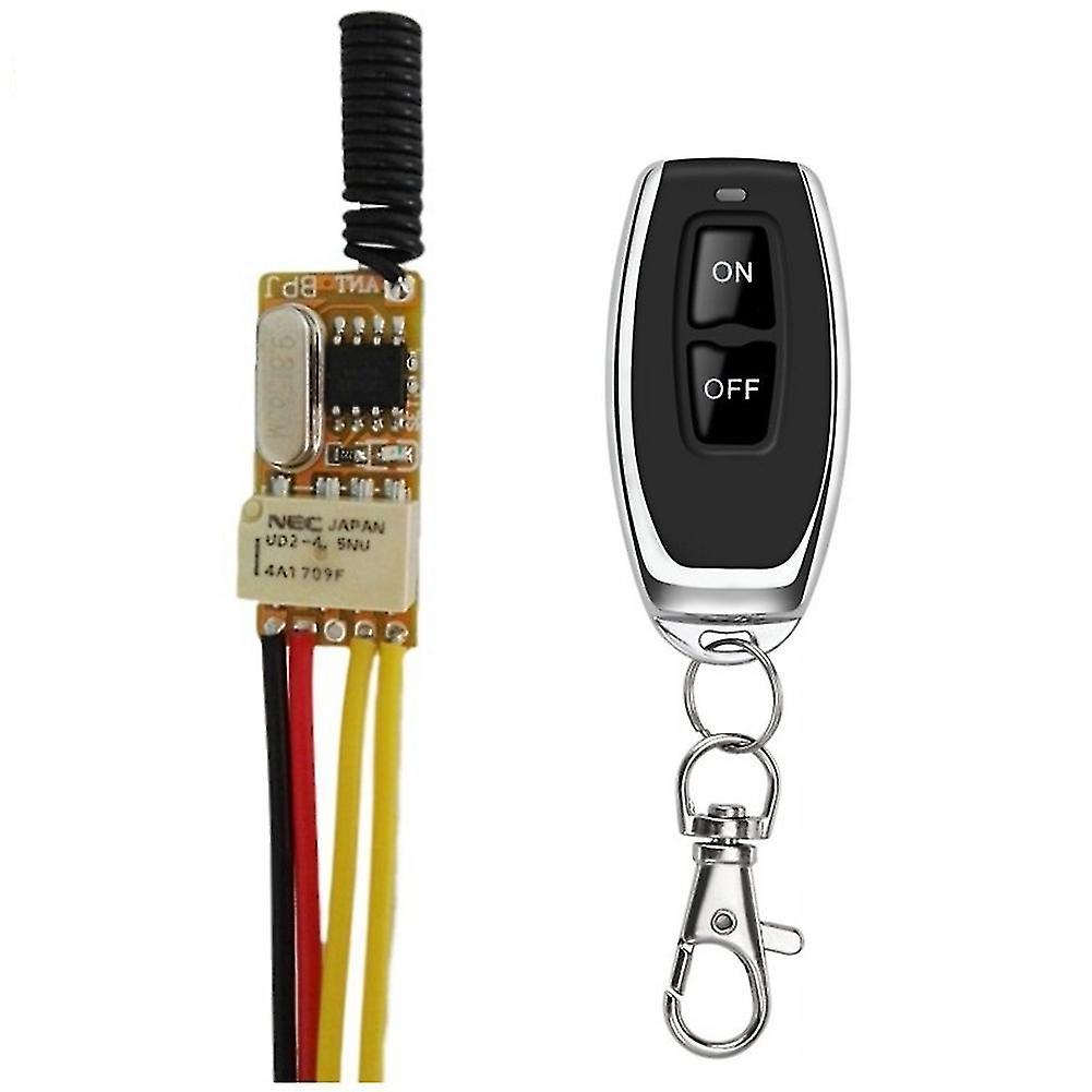 Rf Remote Switch 433mhz 4.2v 4.5v 5v 6v 7.4v 9v 12v Small Relay Contact Wireless Switches No Nc Mi