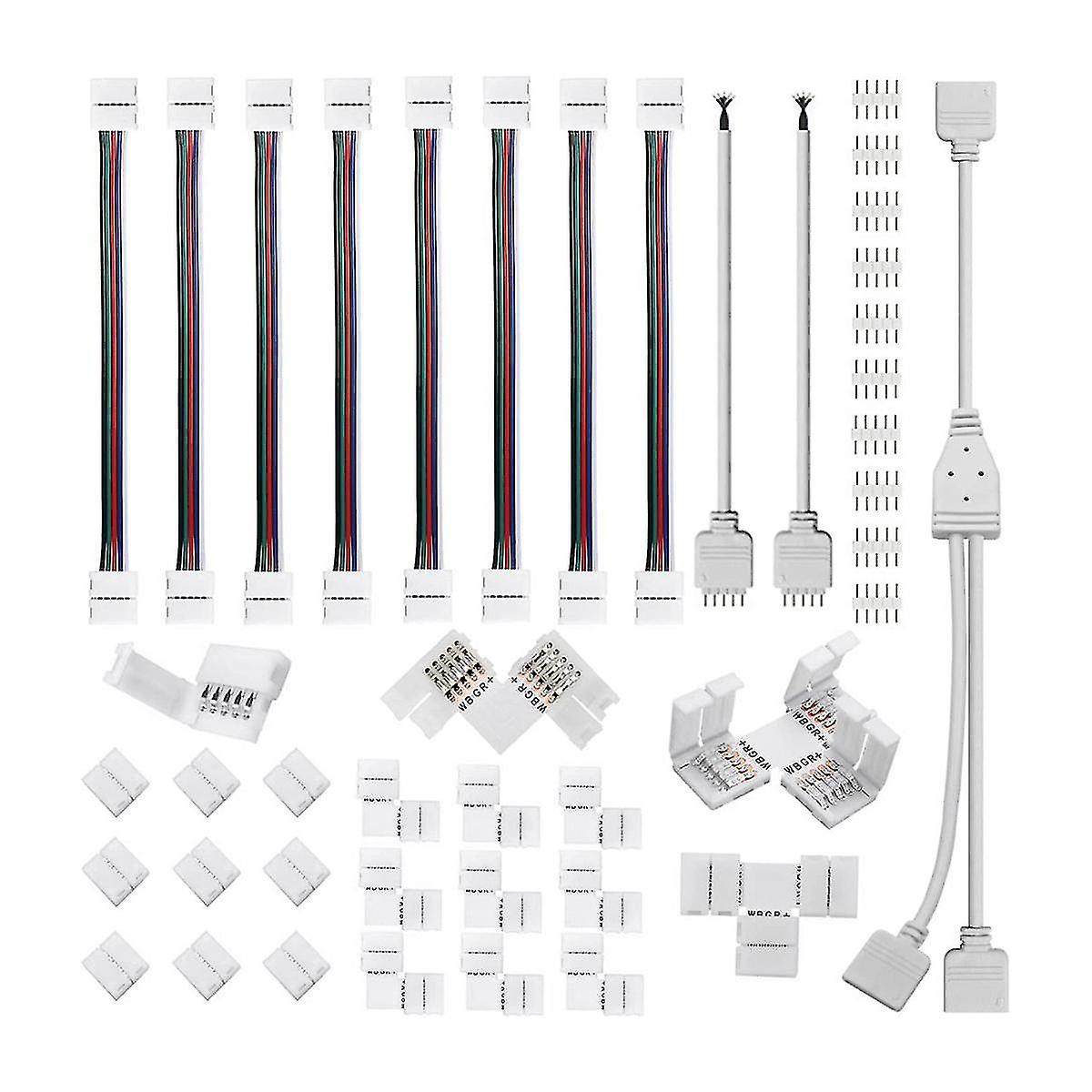 5 Pin Connector Kit, for 12mm Rgbw Connection Include T Shape 5 Pin Led Rgbw Connector