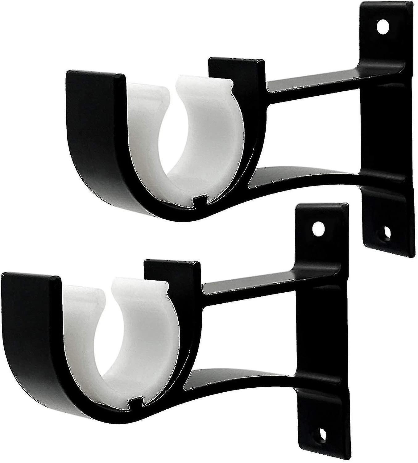 2 Pcs Curtain Rod Bracket, Small Curtain Rod Brackets Holder