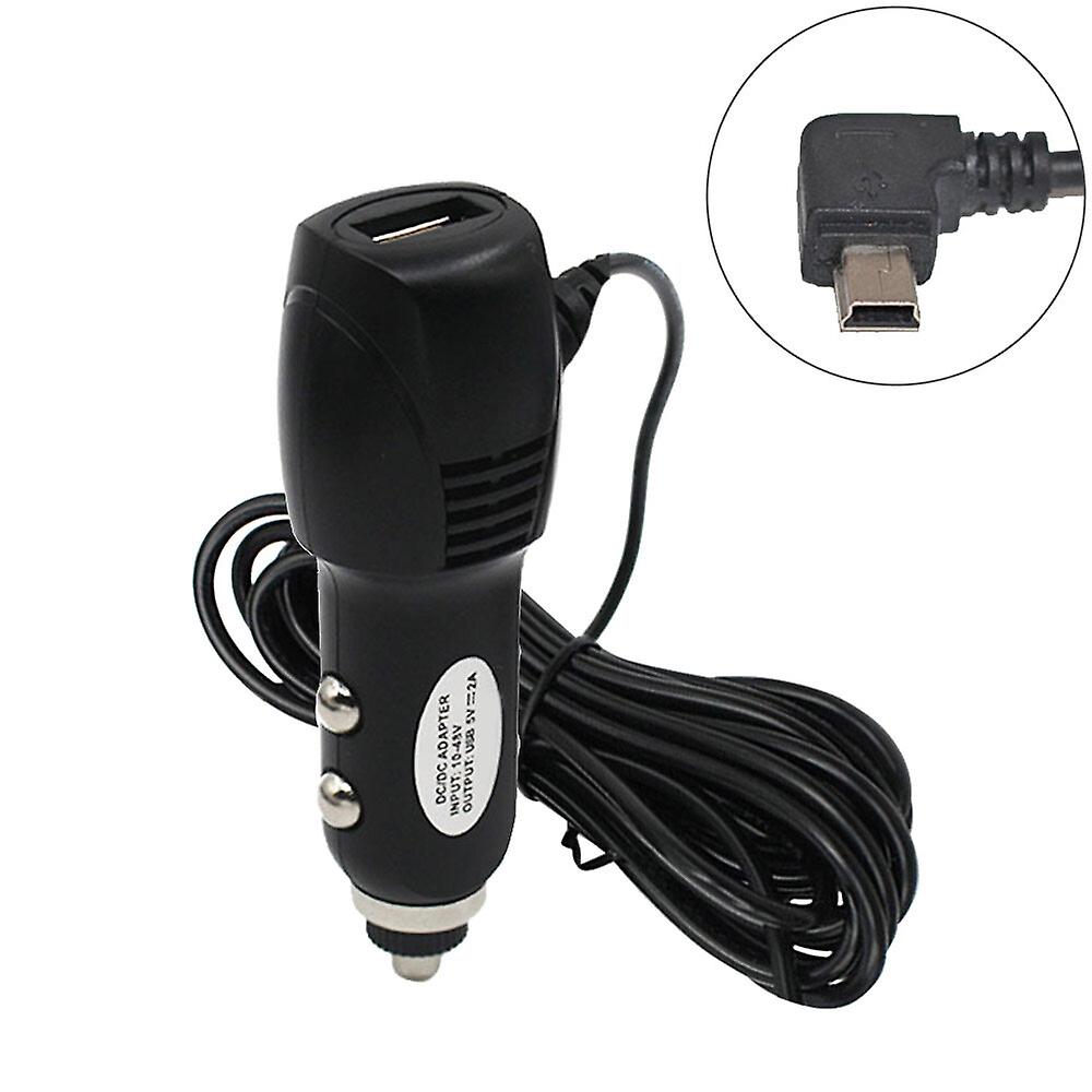 3.5m Car Charger for Dash Cam 5V 2A Mini Right Angle with USB