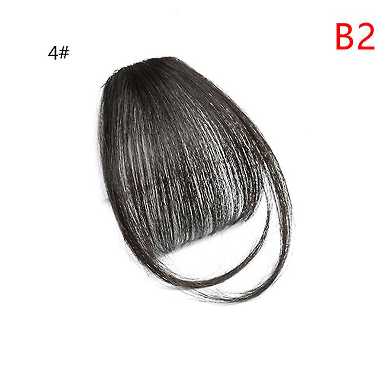 Unbrand Fake Invisible Synthetic Bangs Front Fringes Clip In Hair Pieces Air Bangs Fiber Good Hair S