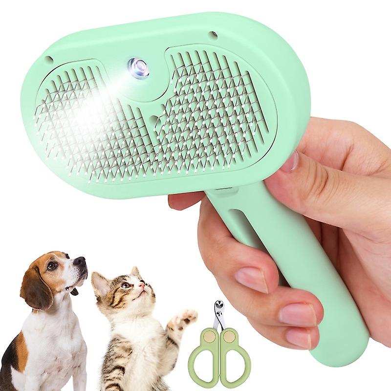 Spray cat hair removal brush for Green