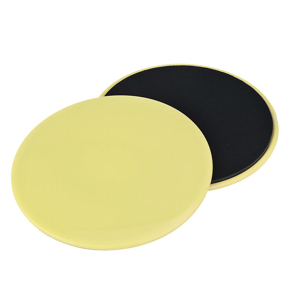 2PCS Yellow Core Slider Gleitscheiben für das Ganzkörpertraining