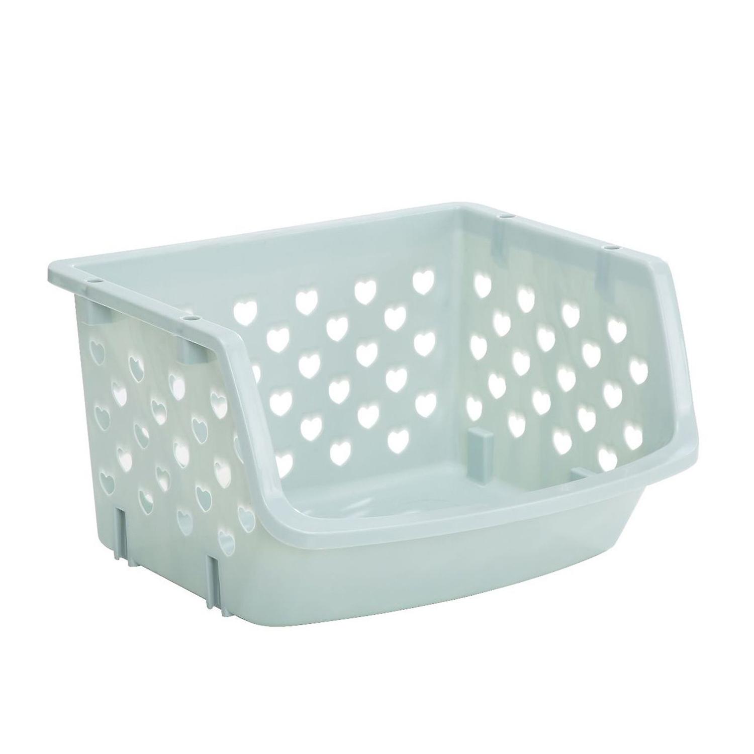 Durable Stackable Storage Basket Hollow Fruit Vegetable Organizer Kitchen Tool BoSaiD