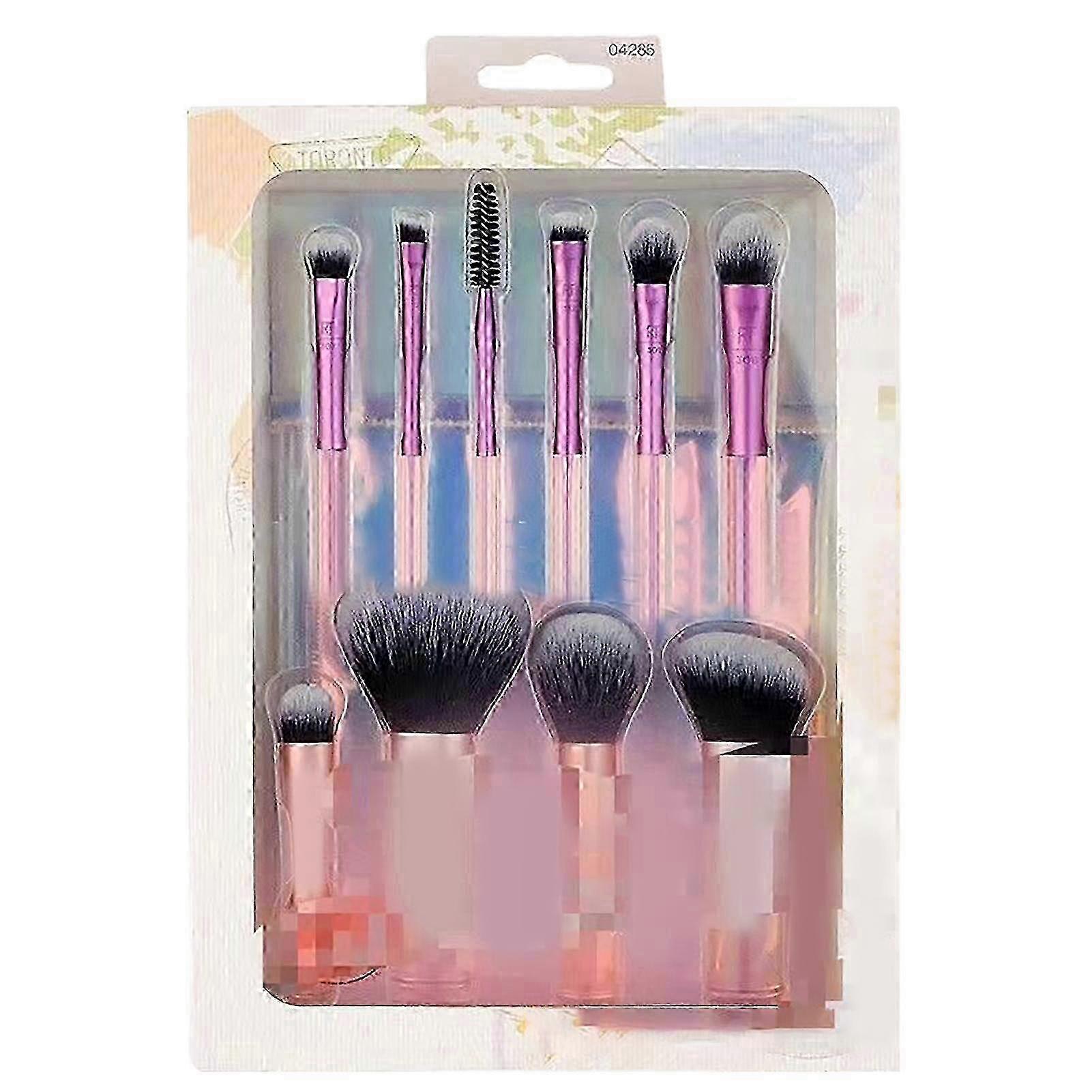 10 Pcs Mini Makeup Brush Set, Portable Travel Kit for Convenient Makeup Tools