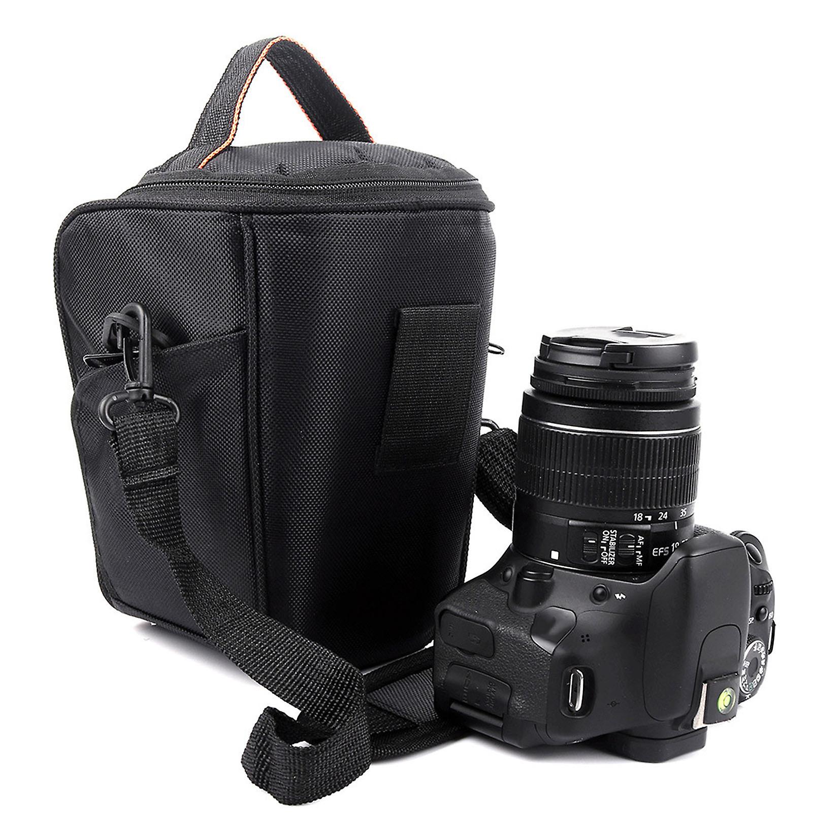 Sac à bandoulière étanche pour appareil photo reflex numérique, sans miroir, noir