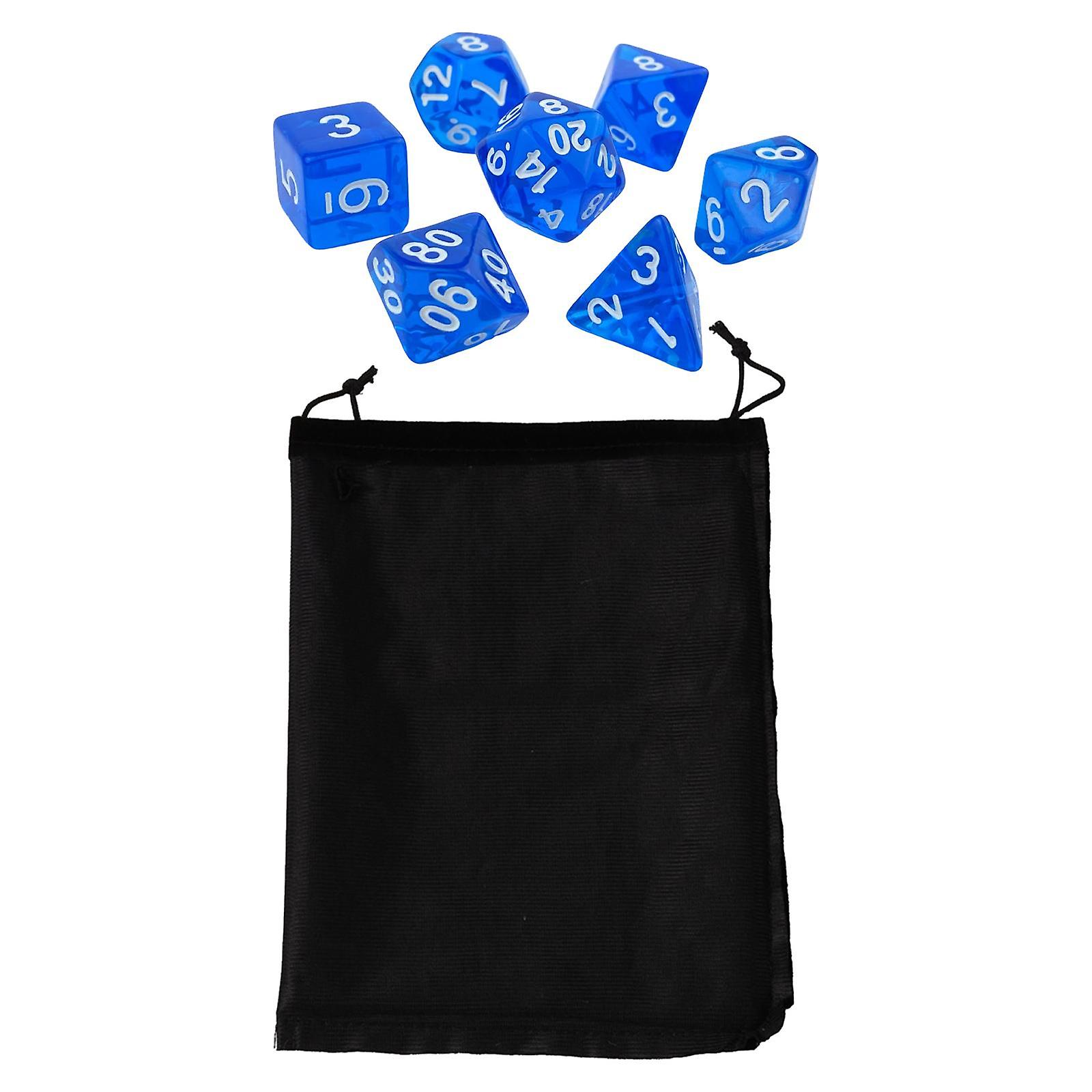 7 Pieces Polyhedral Dices Set Multipurpose for Activities Table Games KTV Red