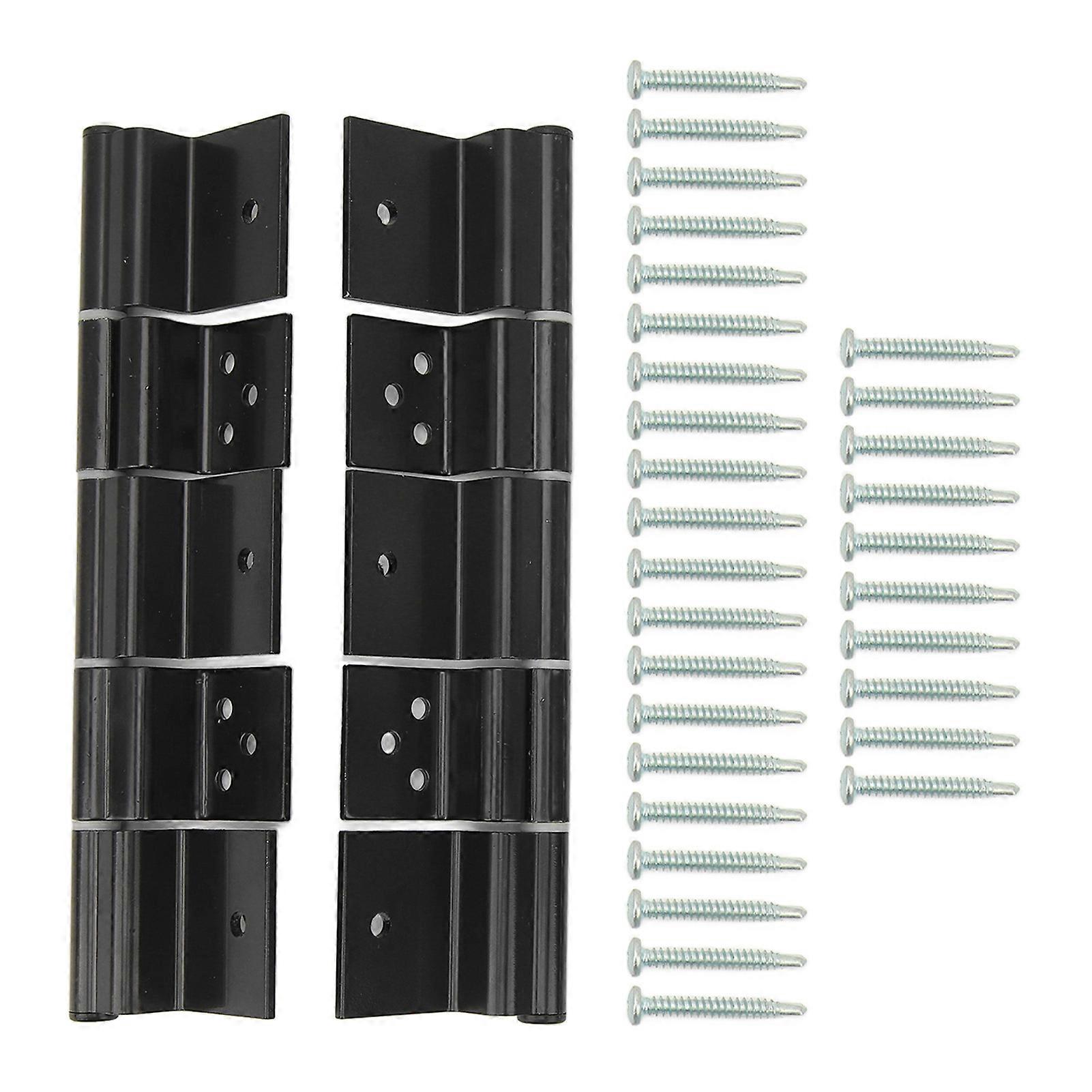 2 Stück RV-Eingangstür-Reibungsscharnier aus Metall, reibungsloser Betrieb, hohe Festigkeit, schwarz, einfache Installation für 5. Radanhänger, Wohnmobil