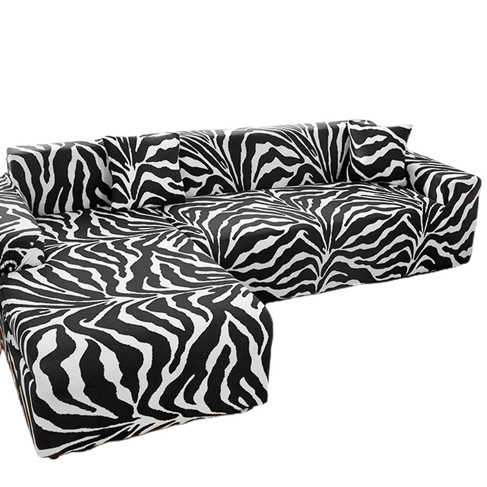 Universal Stretch Sofa Cover Full Coverage Couch Slipcover Removable Sofa Protector Elastic Band Hem