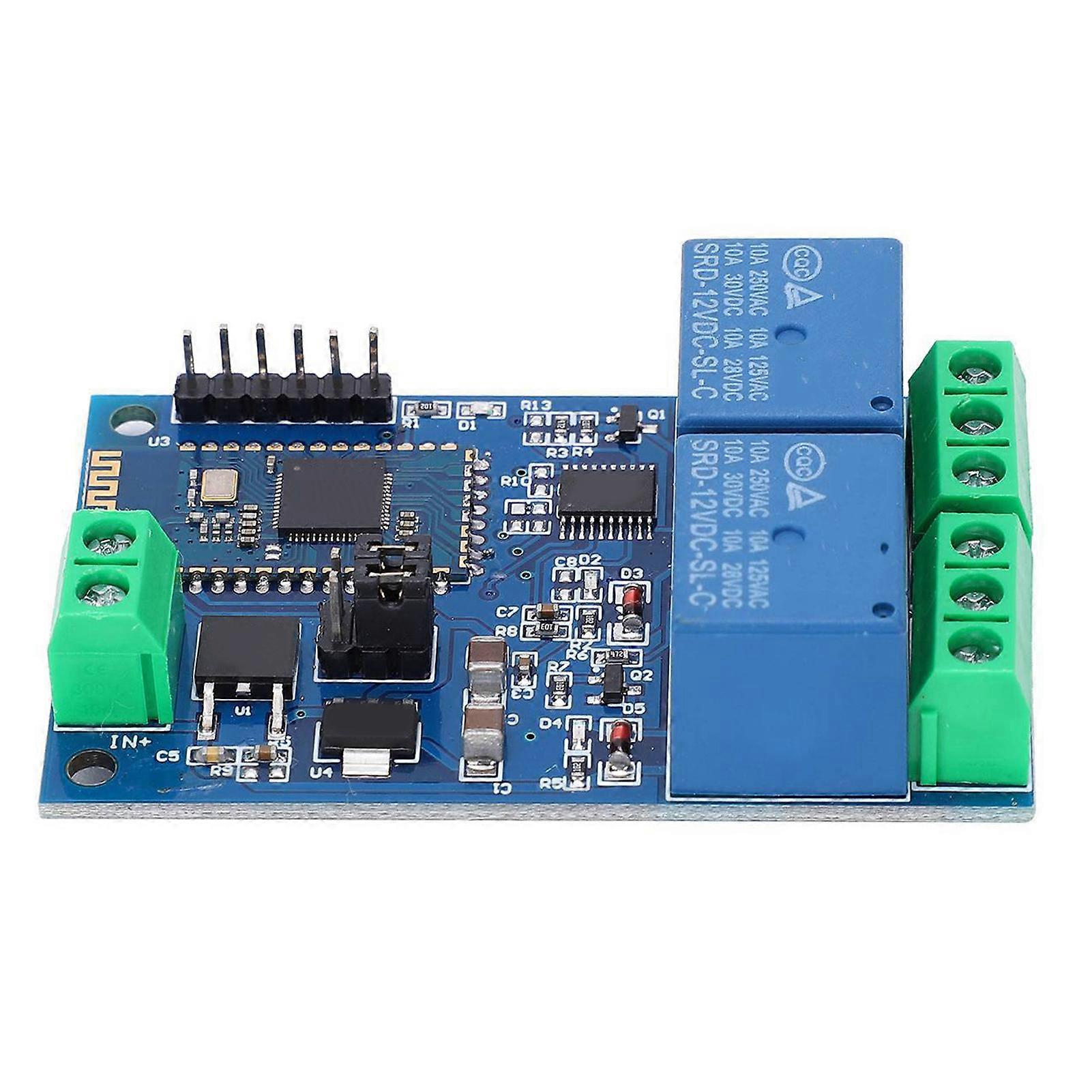 Dual Channel DC12V Bluetooth Relay Module for Mobile APP Remote Control